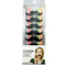 Moustache Straws Black 6PK